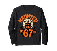 Spooky Haunted by 67 Meme Number Design Long Sleeve T-Shirt