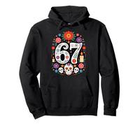 Spooky Haunted by 67 Meme Number Design Pullover Hoodie