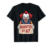 Spooky Haunted by 67 Meme Number Design T-Shirt