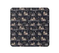 Spooky Haunted Houses Coasters - Set of 4 Warren Reed - Designer Grey One Size