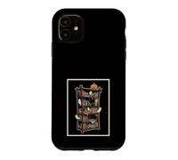 Spooky Haunted Library Bookcase Cute Ghost Book Lover Reader Case for iPhone 11
