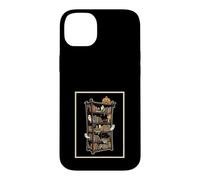Spooky Haunted Library Bookcase Cute Ghost Book Lover Reader Case for iPhone 14 Plus