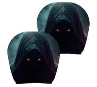 Spooky Headrest Covers For Cars, 2-Pack - Universal Elastic Seat Protector