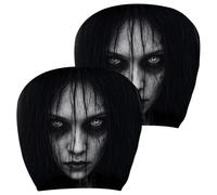 Spooky Headrest Covers For Cars, Ghost Stretchy Universal 2Pcs Set