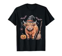 Spooky Highland Cow Halloween Party Costume T-Shirt