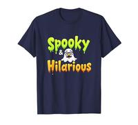 Spooky & Hilarious: Quirky Ghost Halloween Humor T-Shirt, Men, Navy, 3XL