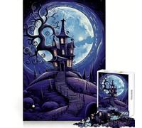 Spooky House Hallowen Jigsaw 1000 Pieces for Teenagers Mind Exercise Toy Relaxing Fun Design Assembly Perfect Present 38x26cm