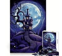 Spooky House Hallowen Jigsaw Puzzles for Adults 1000 Pieces Pure Logic Toy Stress Free Sharp Cut Santa Wish Item 38x52cm