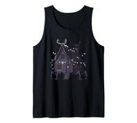 Spooky House Horror Graphic Design Tank Top