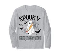 Spooky Instructional Technology Facilitator Halloween School Long Sleeve T-Shirt