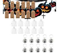 Spooky Keychain - Halloween Key Ring ,Cute Pendant Toys Accessories Charm for School Party Birthday Christmas Valentines Bag Backpacks