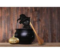Spooky Kitty Halloween Black Cat 1000 Piece Jigsaw Puzzle