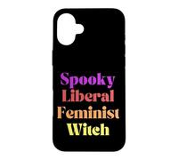 Spooky Liberal Feminist Witch Hex the Patriarchy Case for iPhone 16 Plus