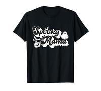Spooky Mama Halloween Ghost Mom Retro Groovy 2024 T-Shirt