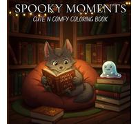 SPOOKY MOMENTS: Coloring Book For Adults, Teens and Kids Featuring 30 Spooky and Relaxing Images (cute n comfy coloring book)