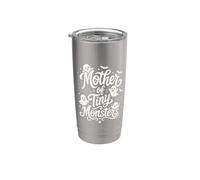Spooky Mother of Tiny Monsters Cute Halloween Ghost Mom Stainless Steel Insulated Tumbler