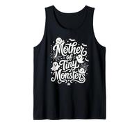 Spooky Mother of Tiny Monsters Cute Halloween Ghost Mom Tank Top