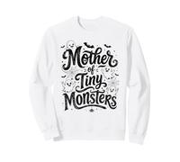 Spooky Mother of Tiny Monsters Funny Halloween Ghost Mom Sweatshirt