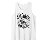 Spooky Mother of Tiny Monsters Funny Halloween Ghost Mom Tank Top