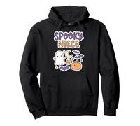 Spooky Niece Cute Halloween Ghost Pumpkin Bats Candy Moon Pullover Hoodie