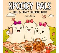 SPOOKY PALS: Bold & Easy Halloween Coloring Book for Teens & Adults