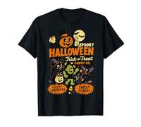 Spooky Pals Halloween Trick or Treat Candy Co Retro Design T-Shirt