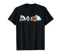 Spooky Panda Ghost Funny Halloween Animals Lover Pumpkin T-Shirt