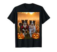Spooky Paws Border Collie Funny Halloween Dog Lover Gifts T-Shirt
