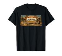 Spooky Pines Bigfoot Country Forest Adventure Value Graphic T-Shirt