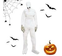 Spooky Posing Corpse - Halloween Mannequin Horror Cosplay Decorations Life-Size Flexible Skeleton Prop with Bendable Limbs Realistic Fake for Haunted House, Yard or Party