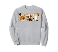 Spooky Pumpkin Ghost Boo Hunted House Coquette Bow Halloween Sweatshirt