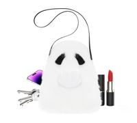 Spooky Purse Halloween Ghost Shape Plush Shoulder Its Playful A Satchel Bag | Women Bag for Outdoor Vacation Concert Festival Commute Travel Shopping Holiday