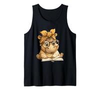 Spooky Rabbit Face Gothic Horror Graphic Eyes Wide Grin Tank Top