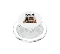 Spooky Salem Bookish Club Witchy Cat Reader Halloween Design PopSockets PopGrip for MagSafe