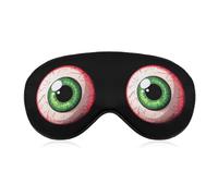 Spooky Scary Eyeball Halloween Sleep Mask Lightweight Blindfold Eye Mask with Adjustable Strap for Men Women