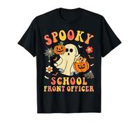 Spooky School Front Officers Halloween Office Staff Workers T-Shirt