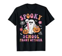 Spooky School Front Officers Halloween Office Staff Workers T-Shirt