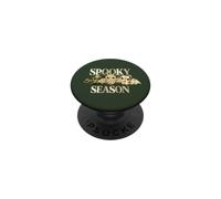 Spooky Season Bat Trio Camo Leopard Checkered Halloween PopSockets Adhesive PopGrip