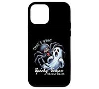 Spooky Season Ghost And Giant Spider Funny Design Case for iPhone 12 mini