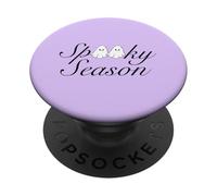 Spooky Season Ghost Pair Cute Couple Twins Bestie Outfit PopSockets Adhesive PopGrip