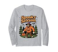 Spooky Season Halloween Bigfoot Sasquatch Fall Pumpkin Long Sleeve T-Shirt