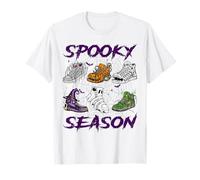 Spooky Season Halloween Sneaker Monster Shoes Creepy T-Shirt