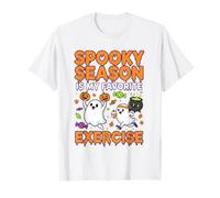 Spooky Season is My Favorite Exercise Fantasmas Halloween T-Shirt