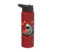 Spooky Shark Mummy with Candy Basket Stainless Steel Insulated Water Bottle