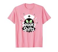 Spooky Shifts: Alien Nurse Halloween for Medical Staff T-Shirt, Men, Pink, XL