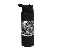 Spooky Sirens Horror Mermaid Creepy Mermaid Haunted Sea Stainless Steel Insulated Water Bottle