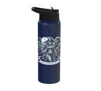 Spooky Sirens Horror Mermaid Creepy Mermaid Haunted Sea Stainless Steel Insulated Water Bottle