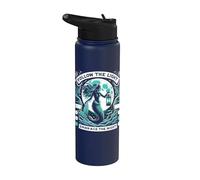 Spooky Sirens Horror Mermaid Creepy Mermaid Haunted Sea Stainless Steel Insulated Water Bottle