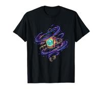 Spooky Skeleton Hands Haunted Lantern Ghost Flame T-Shirt