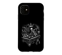 Spooky Skeleton Pool Player Halloween Billiards Case for iPhone 11